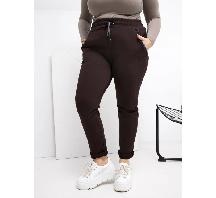 Spodnie dresowe RV DR model 21870767 ciemny brązowy - FPrice