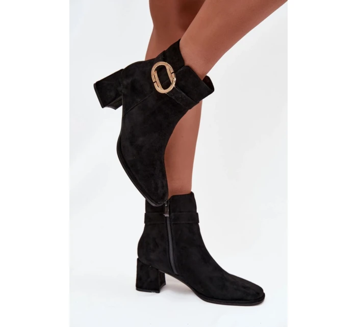 Boty na podpatku  model 222523 Step in style