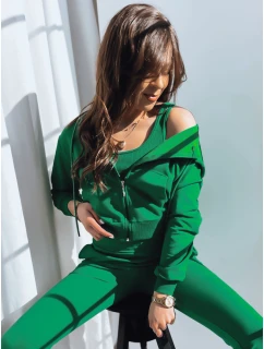 Dámská mikina MY LOVE zelená FashionStreet BY1197