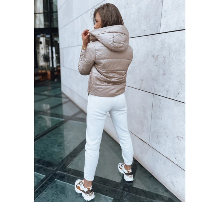 Dámská krátká prošívaná bunda SPORT HEVEN camel FashionStreet TY3711