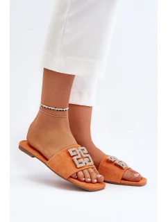 Dámské sandály na ploché podrážce s zdobením model 21651128 - Boto