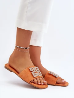 Dámské sandály na ploché podrážce s zdobením model 21651128 - Boto