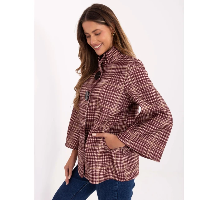 Kabát IT EN 31820.25 kaštanový