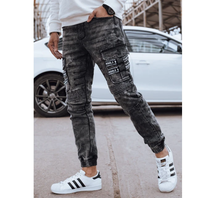 Pánské bojové kalhoty šedé FashionStreet UX4239