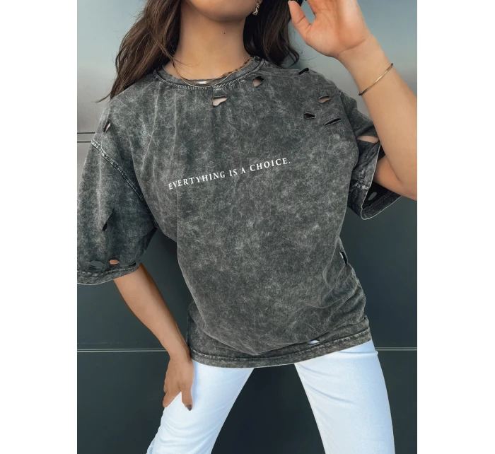 Dámské tričko KHUMBOS graphite FashionStreet RY2631 Dámské tričko KHUMBOS graphite FashionStreet RY2631