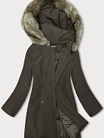 Dámská zimní bunda khaki (M-R45)