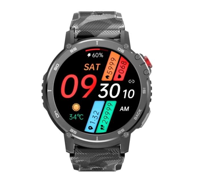 Pánské chytré hodinky RUBICON RNCF08 Black/Moro SMARUB232 Pánské chytré hodinky RUBICON RNCF08 Black/Moro SMARUB232