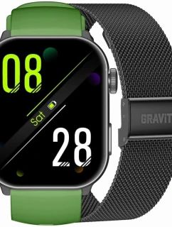GRAVITY GT28-4 Pánské chytré hodinky s řemínkem + náramek Zelená černá