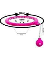 HULA HOP S MASÉREM, ZÁVAŽÍM A PULTEM FUCHSIOVÁ ENERO FIT