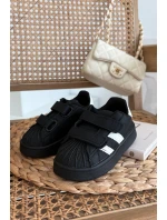 Dětské Sportovní Boty Tenisky Z Eko Kůže Černé model 21725032 - Boto Dětské Sportovní Boty Tenisky Z Eko Kůže Černé model 21725032 - Boto