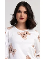 Dámské pyžamo dlouhé Teddy model 21362790 - Vienetta