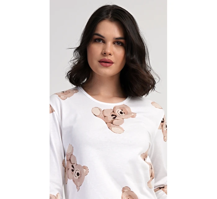 Dámské pyžamo dlouhé Teddy model 21362790 - Vienetta