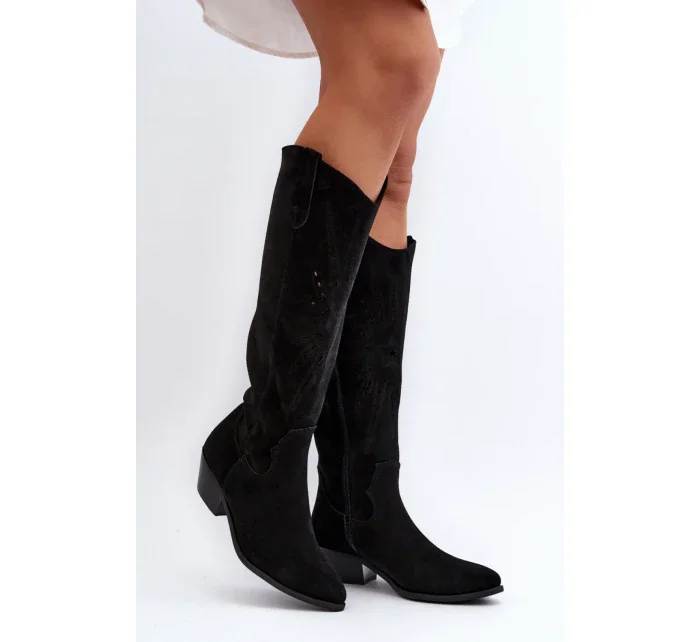 Ažurové kozačky  model 192104 Step in style