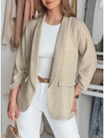 Dámská oversize bunda SOFT LOVE světle hnědá FashionStreet PY0133 Dámská oversize bunda SOFT LOVE světle hnědá FashionStreet PY0133