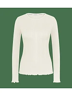 Versatile Rib Top LSL - Silk White - TRIUMPH Silk White - TRIUMPH