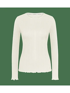 model 22288555 Rib Top LSL Silk White  Silk White - Triumph