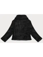 Černý krátký dámský kožich Ann Gissy (AG9-9006)