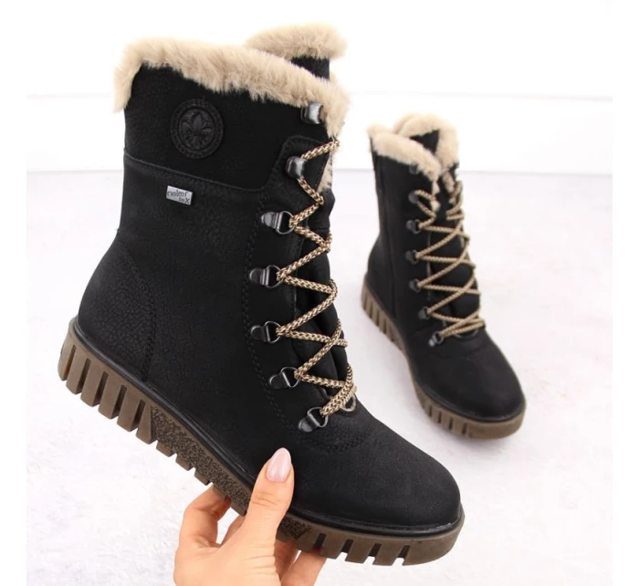 W  boty s kožešinou model 20810158 - Rieker