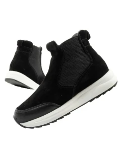 Scholl Beverly Bootie dámské kotníkové boty kožené černé dámské