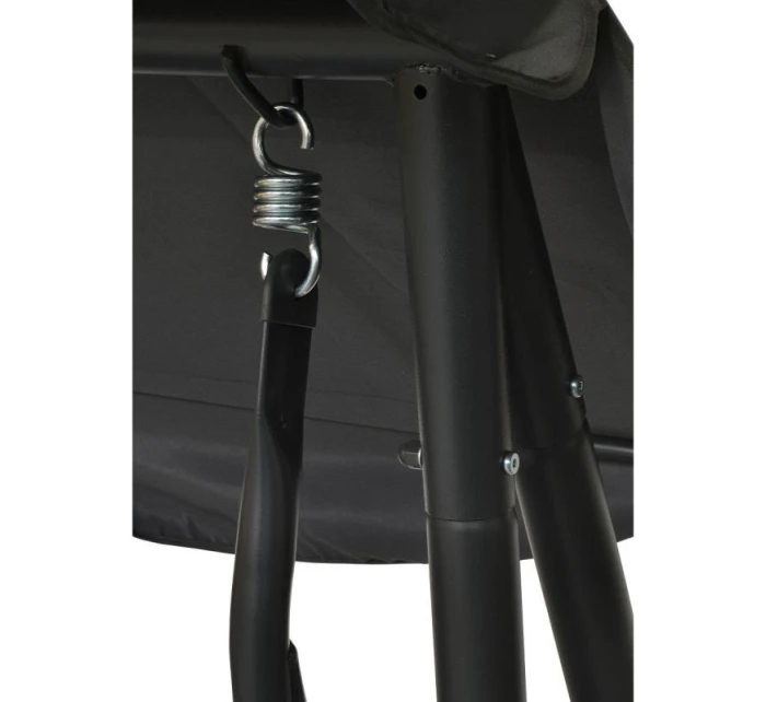 ZAHRADNÍ A BALKONOVÁ HOUPAČKA KASIA 3 OSOBY ŠEDÁ