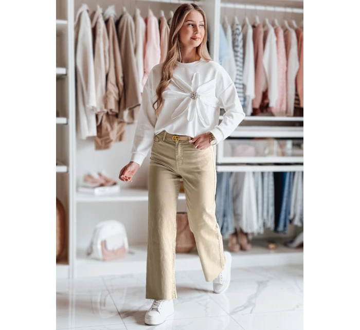 Dámské džínové kalhoty LUXEFLOW beige FashionStreet UY2364
