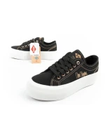Lee Cooper dámská sportovní obuv na platformě černá se zlatými dámskými teniskami Lee Cooper dámská sportovní obuv na platformě černá se zlatými dámskými teniskami