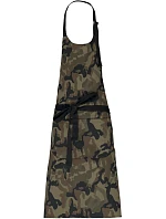 K 885 Zástěra s laclem model 22511024 olive camouflage - Kariban