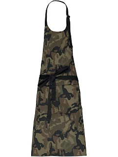 Kariban K 885 Zástěra s laclem 20.K885 olive camouflage
