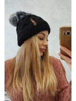 Fleecová čepice Alice K248 černá+šedá Fleecová čepice Alice K248 černá+šedá