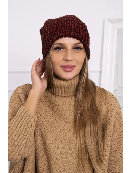 Dámská čepice Delia model 18750985 bordó - K-Fashion Dámská čepice Delia model 18750985 bordó - K-Fashion