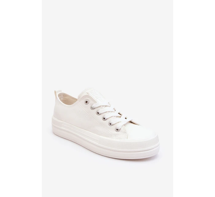 Nízké šněrovací tenisky Big Star LL274968 Bílé Nízké šněrovací tenisky Big Star LL274968 Bílé