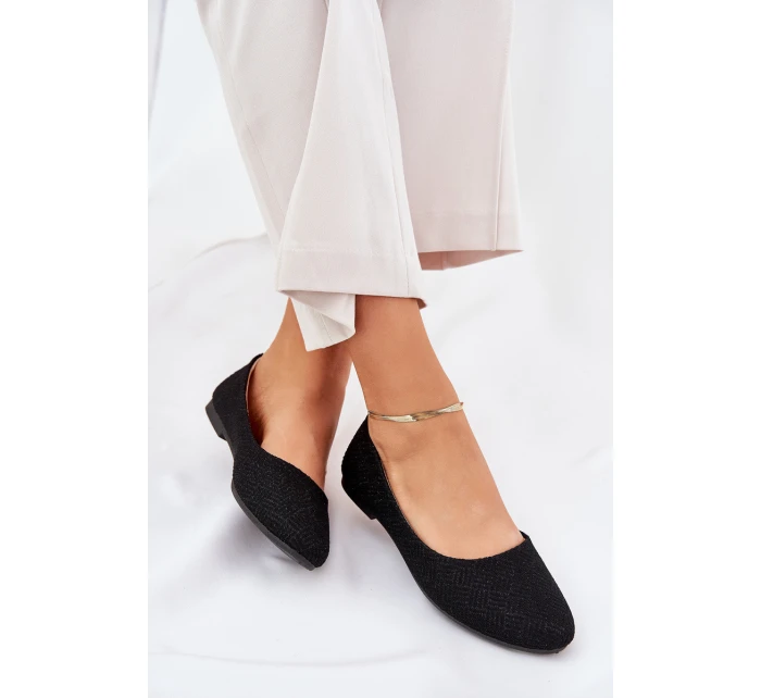 Dámské Baletky Ploché S třpytkami Černé model 21689089 - Boto