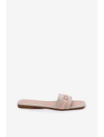 Ploché Dámské Pantofle S Páskem A Béžové model 21689551 - Boto Ploché Dámské Pantofle S Páskem A Béžové model 21689551 - Boto