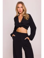 model 21136173 Široké kalhoty černé - Moe