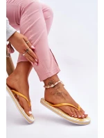 Dámské módní žabky Big Star LL274819 žluté