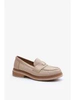 Dámské kožené mokasíny Zazoo, béžová Dámské kožené mokasíny Zazoo, béžová