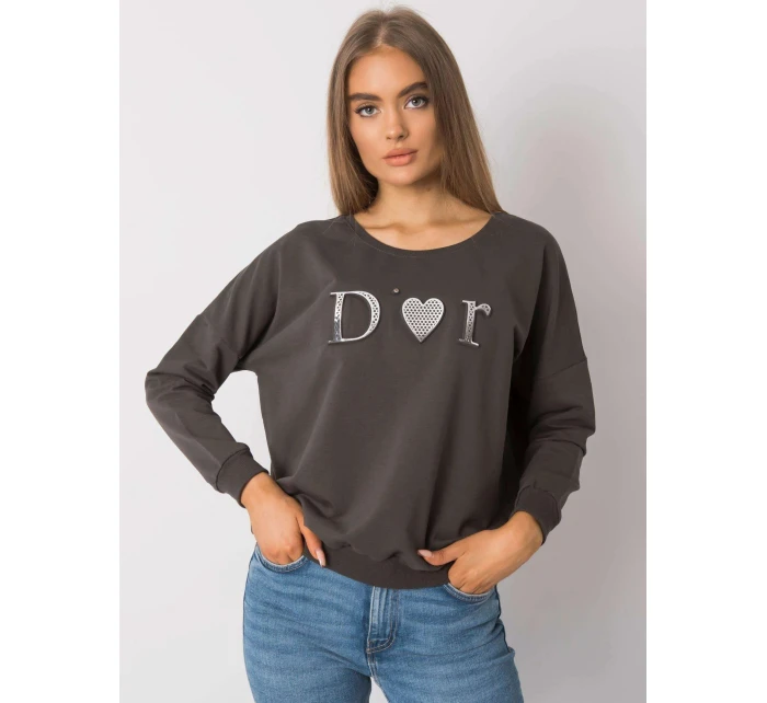 Dámská mikina RV BL 0192.55P Tmavá khaki - FPrice Dámská mikina RV BL 0192.55P Tmavá khaki - FPrice