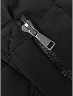 Černá dámská vesta s kapucí model 18956970 - J.STYLE Černá dámská vesta s kapucí model 18956970 - J.STYLE