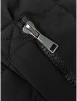 Černá dámská vesta s kapucí (16M9096-392)