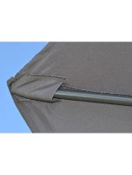 ZAHRADNÍ SLUNEČNÍK 300 CM SKLÁDACÍ ŠEDÝ