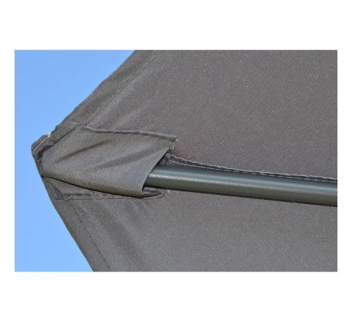 ZAHRADNÍ SLUNEČNÍK 300 CM SKLÁDACÍ ŠEDÝ