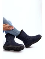 Vysoké Dámské Zateplené Sněhule Granátové Luxina Vysoké Dámské Zateplené Sněhule Granátové Luxina