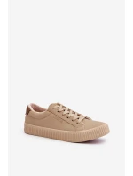 Zateplené Dámské Tenisky Big Star model 21676078 Béžové - Big Star Shoes Zateplené Dámské Tenisky Big Star model 21676078 Béžové - Big Star Shoes