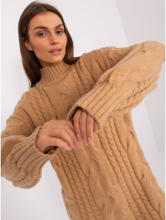 Sweter AT SW  camelowy model 18884816 - FPrice