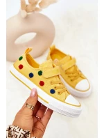 Children's Sneakers With Velcro BIG STAR JJ374056 Yellow Children's Sneakers With Velcro BIG STAR JJ374056 Yellow