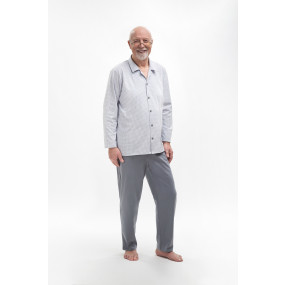 Pánské pyžamo 403 model 18520569 světle šedá s tmavě šedou - MARTEL