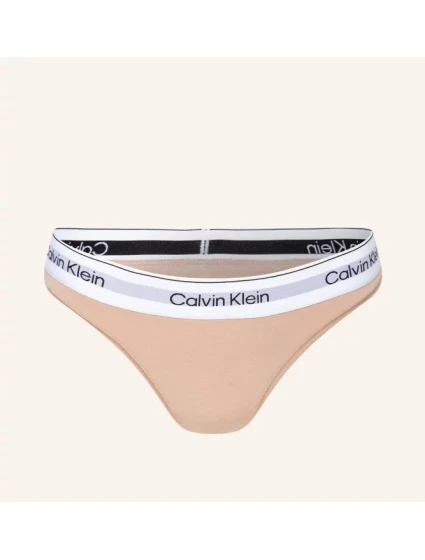 Dámské tanga QF7050E 7NS béžová - Calvin Klein