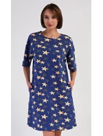 Dámské domácí šaty s tříčtvrtečním rukávem Hvězdy