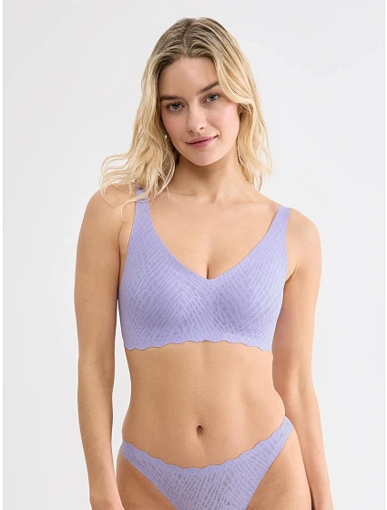 Dámská podprsenka ZERO Feel Bliss Soft bra Light Lilac levandulová - SLOGGI