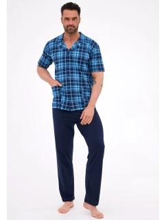 Pyžamo model 21729009 cr/r S2XL pánské rozepínací - Cornette